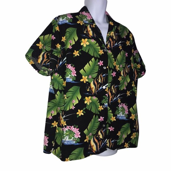 Malihini Hawaii Vintage Colorful 1990's Shirt 2XL - Picture 4 of 8